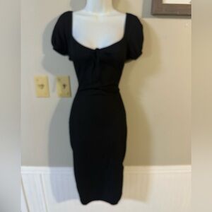 Nasty Gal Black Midi Dress